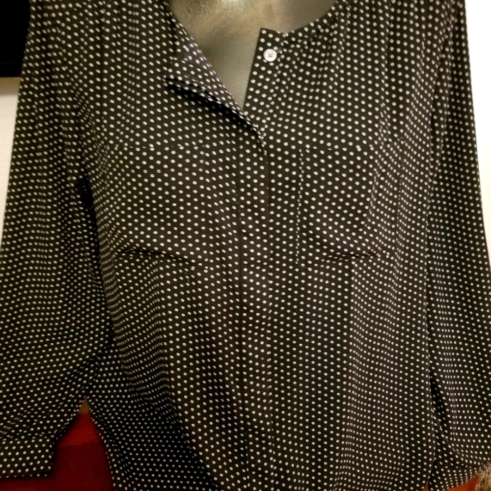 LOFT Black and white Blouse